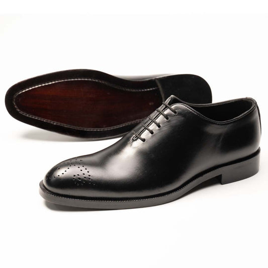 Premium Wholecut leather oxford Black