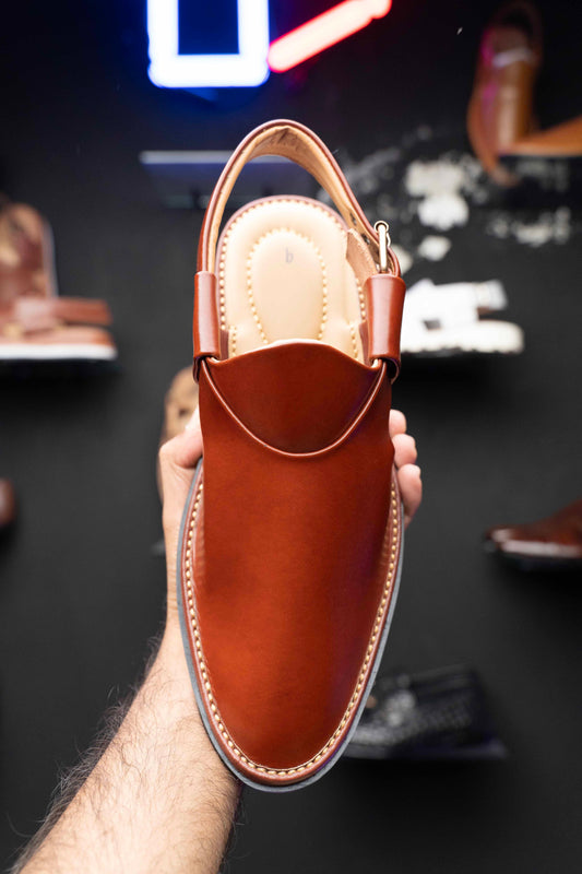 Peshawari Jeans Chappal Mustard